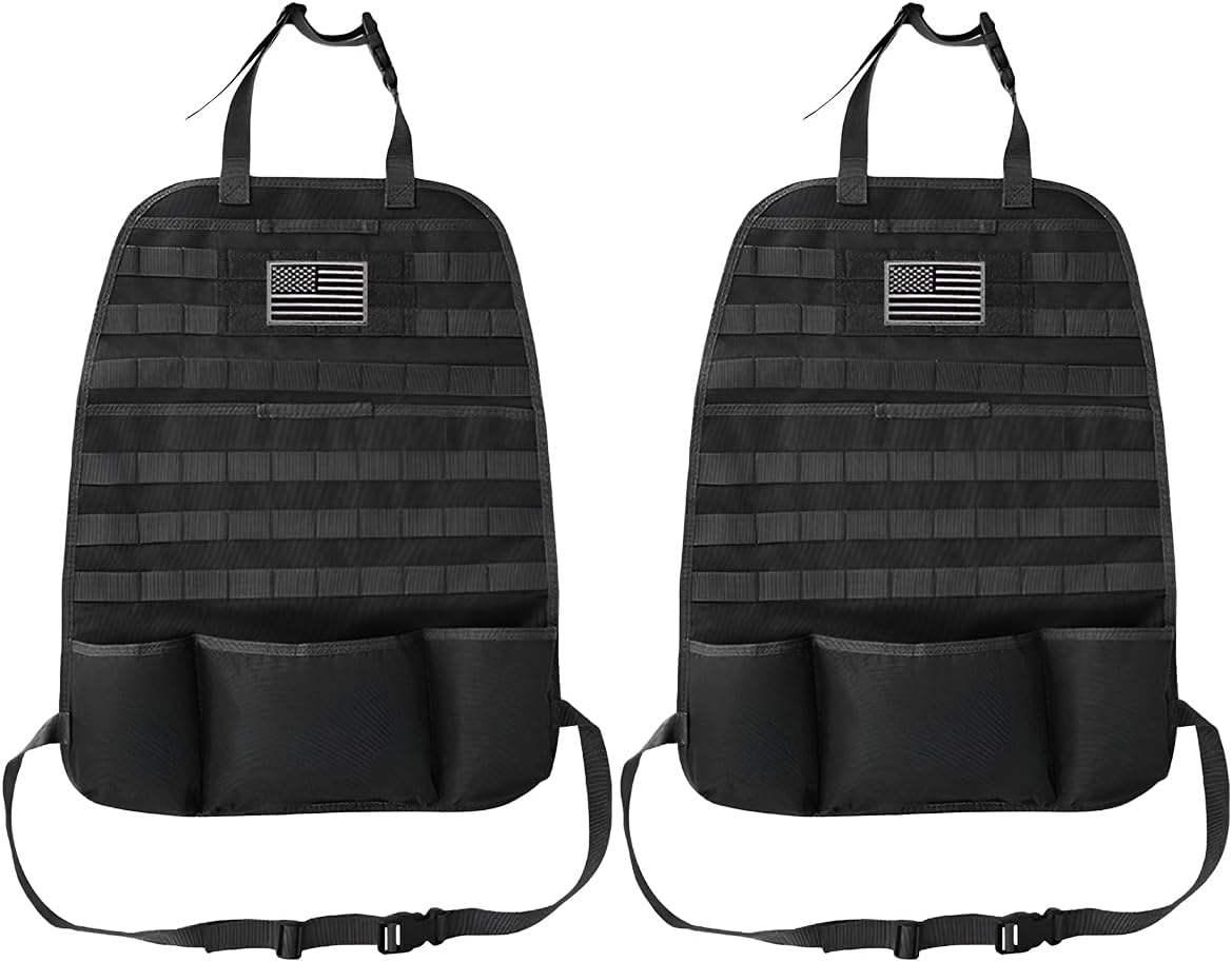 Organiz. respaldo coche con 5 bolsas almacenamiento
