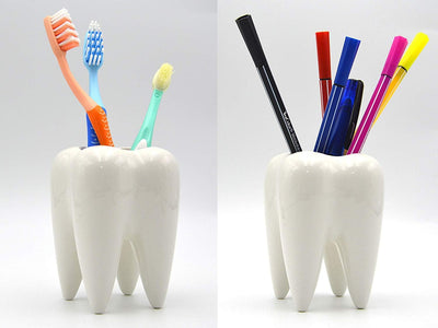Soporte cerámica para bolígrafos lápices cepillos suculentas maceta