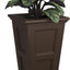 Maceta 28" riego automático resistente exterior patio