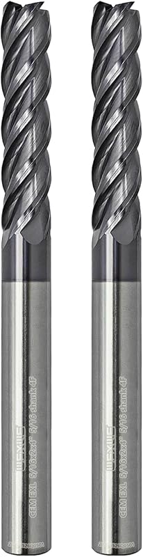 Fresa cuadrada carburo 5/16-4" 4 flautas 2 pzas