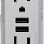 Cargador USB tipo A 3.6A dúplex plateado