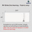Tela toldo autocaravana 49x250" universal blanca