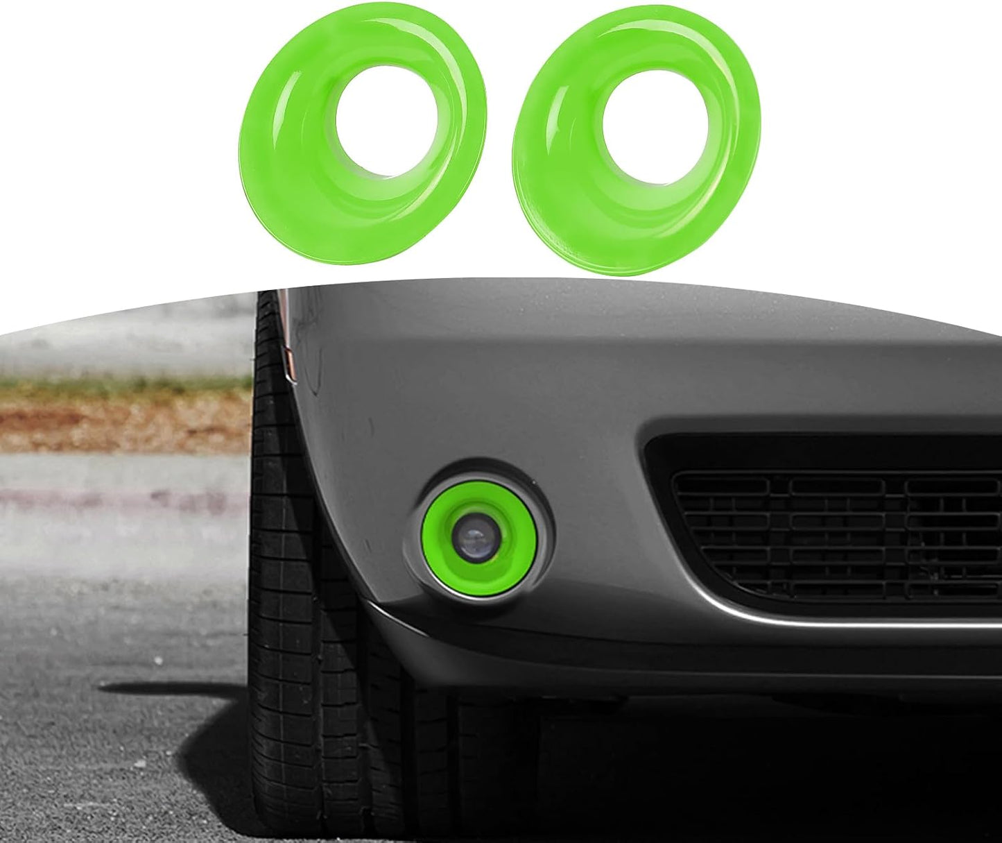 Cubierta luz antiniebla Challenger Dodge 2015-23 verdes