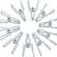 30 Clips Blancos 2pulg PVC para Ropa y Bolsas