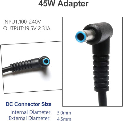 Cargador 45W para portátil HP 14 comp 14-dq0002dx