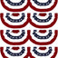 Bandera abanico plisada EE.UU. 1.5x3pies 8 pzas