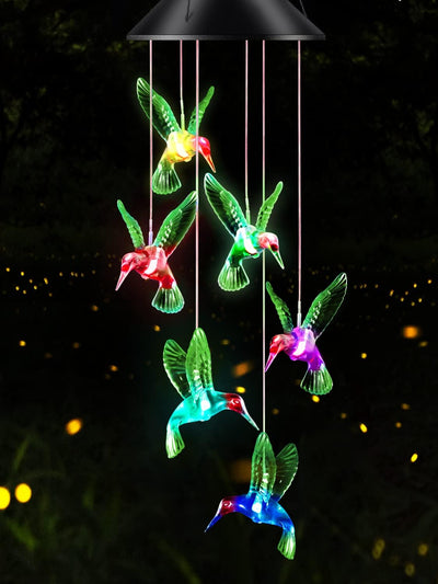 Campanillas LED solares colibrí regalo mamá esposa