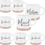 8 Pzas Taza Cerámica 355ml para Dama de Honor Boda