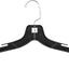 Perchas plástico negro duradero pack 50 unidades