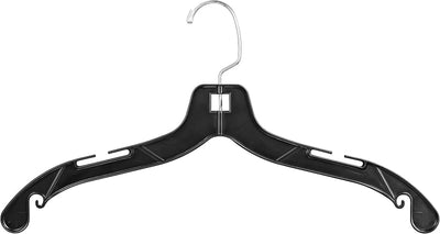 Perchas plástico negro duradero pack 50 unidades