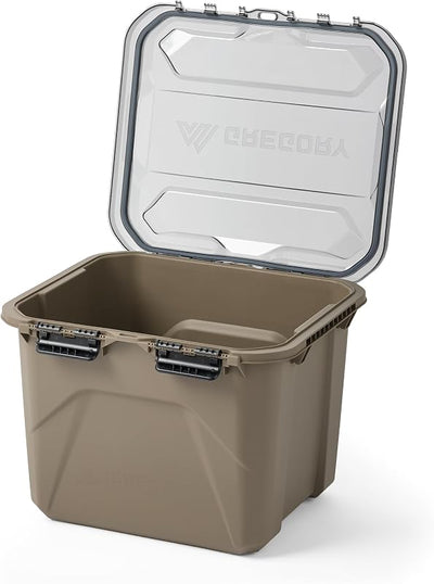 Caja organizadora alpaca 50L impermeable tapa transparente