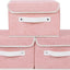 Cajas almacenamiento decorativas con tapa rosa plegables