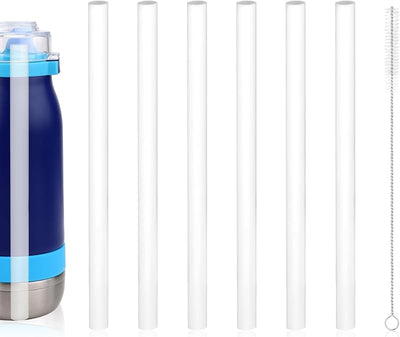 6 Popotes Repuesto Copa Ello Botella 14oz Acero Inox