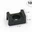100 Uds Soporte Cables Tipo Silla de Montar Negro