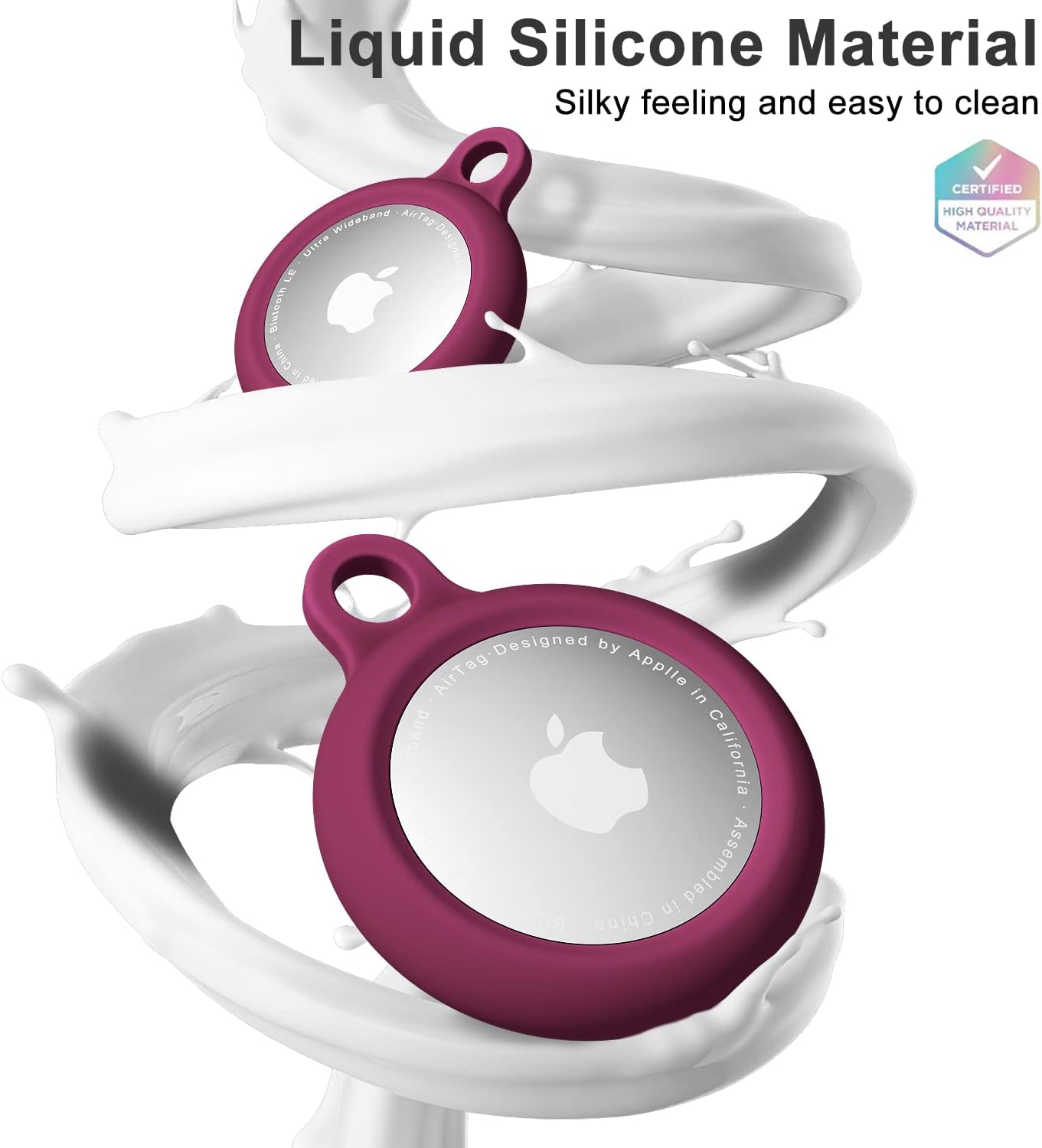 Soporte AirTag con llavero para niños, perro y equipaje
