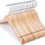 Perchas madera 14pulg para preadolescentes color natural 20uds