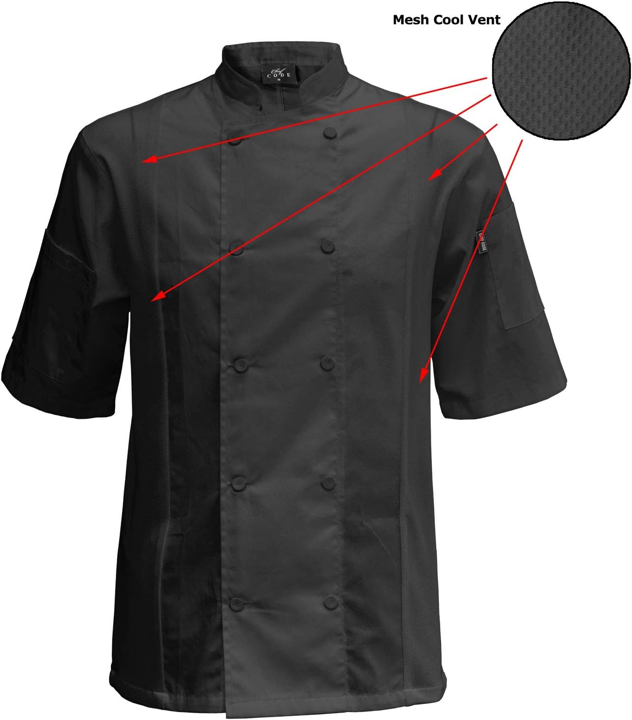 Abrigo chef con ventilación lateral Cool Breeze