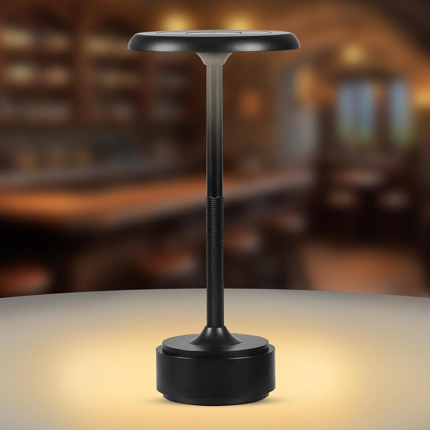Lámpara Mesa LED Inalámbrica 5200mAh Negro
