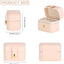 Caja viaje joyería mini organiz. anillos múltiples rosa