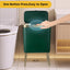 Basurero oficina baño 4gal borde dorado moderno verde