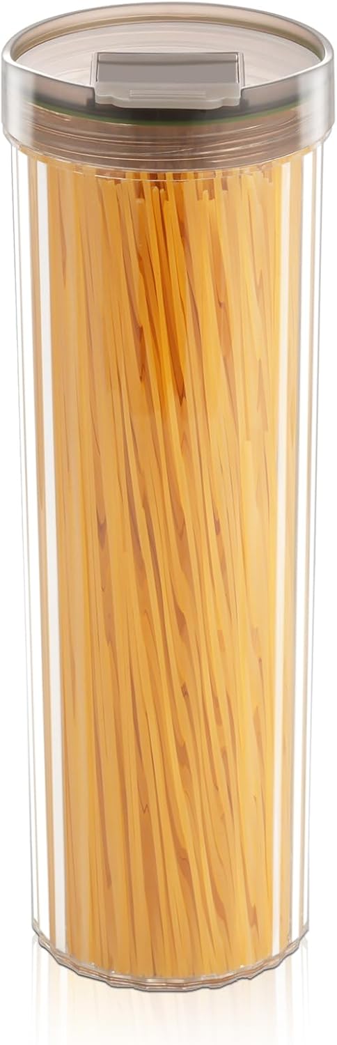 Contenedor pasta 48oz transparente hermético para despensa