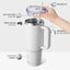 Vaso acero inox 40oz doble pared sellado vacío blanco