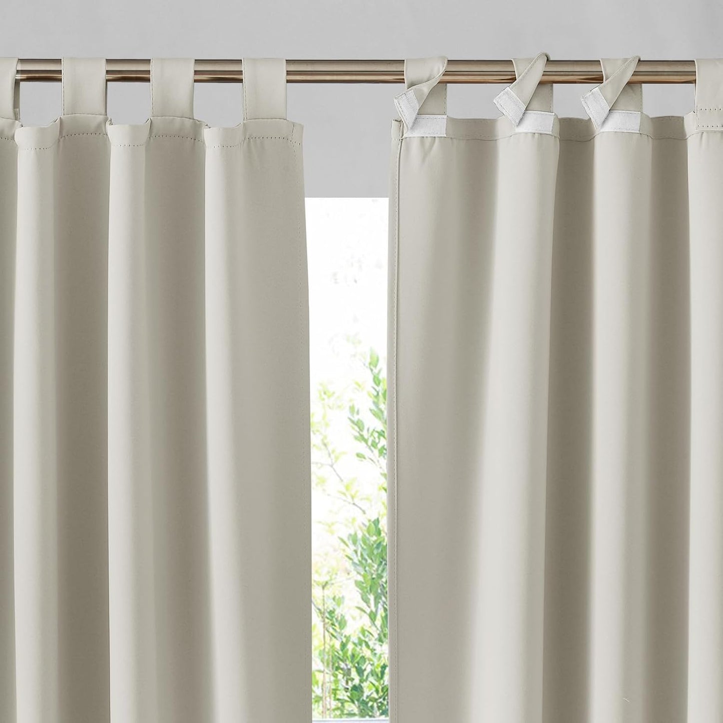 2 Cortinas exteriores adhesivas impermeables