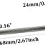 Set 50 llaves Allen L 0.157pulg comp hex métrica