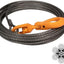 Cable cabrestante acero 3/8" x100ft con gancho 14400lb