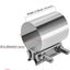 Abrazadera escape acero inox 2.25 2 Pzas
