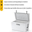 Caja hielo portátil 110qt aislamiento duro playa camping