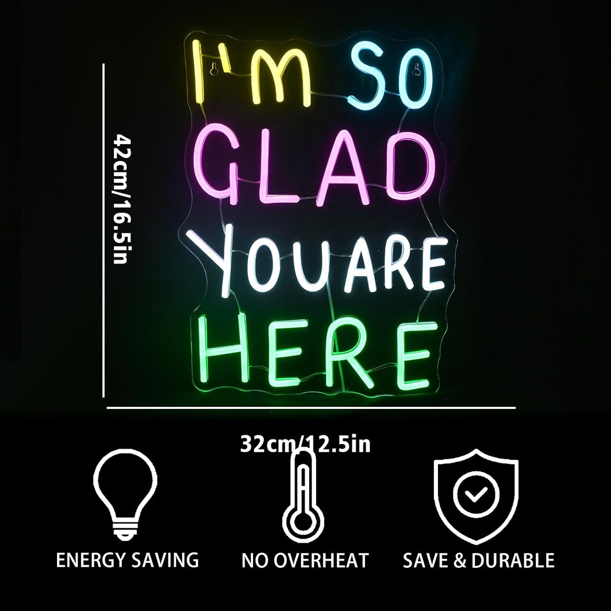 Letrero neón LED Bienvenida para habitación de niños