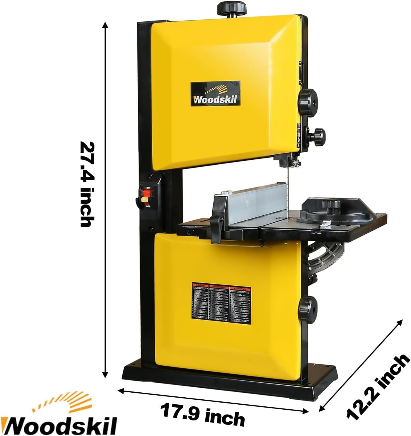 Sierra banda 9pulg 2500ft/min llave seguridad mesa aluminio