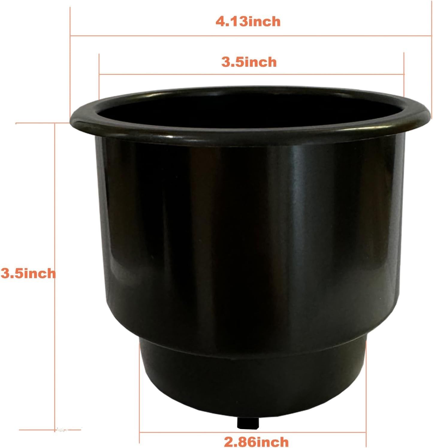 Portavasos plástico negro para barco coche 8 Uds