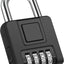 Cerradura combinación 4 dígitos exterior negro reiniciable