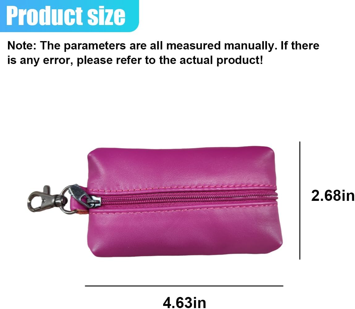 Funda cuero llaves auto cartera unisex violeta