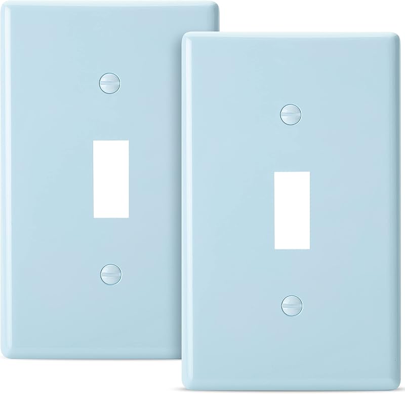 Cubiertas interruptor luz azul Bates pack 2