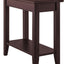 Mesa rinconera Laurent madera noble chocolate