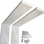 Soportes L hierro blanco 12x6pulg pack 2 soporta 300lb