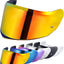 Visera tintada para casco moto FF808 cromo rojo