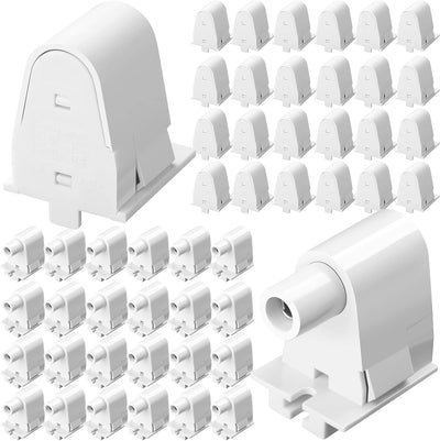 Soporte pin único para lámpara T8 T10 T12 LED 24 pzas