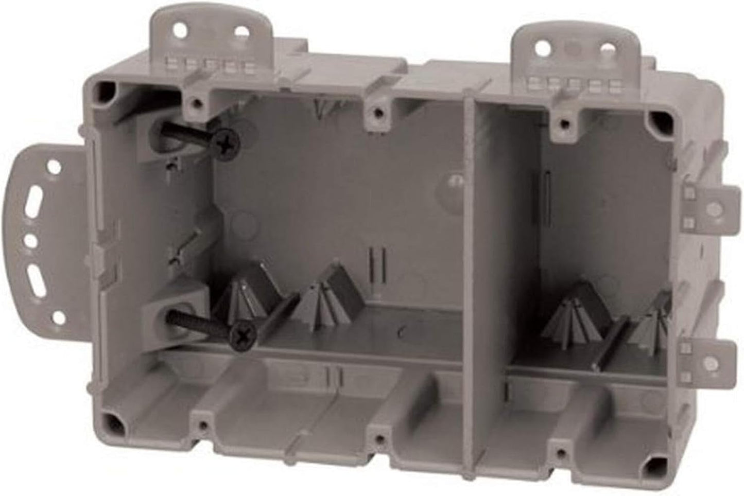 Caja dispositivo montaje múltiple 3 Gang ajustable uso pesado gris