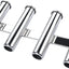 Soporte pared caña pescar acero inox 4 tubos vertical lancha yate