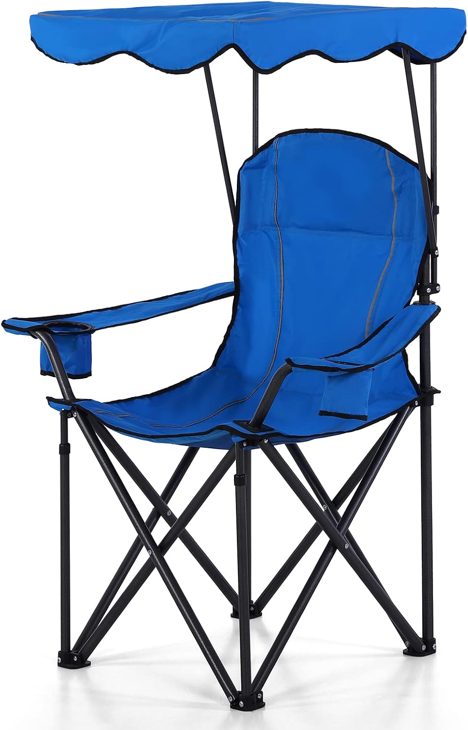 Silla camping grande con toldo sombra plegable