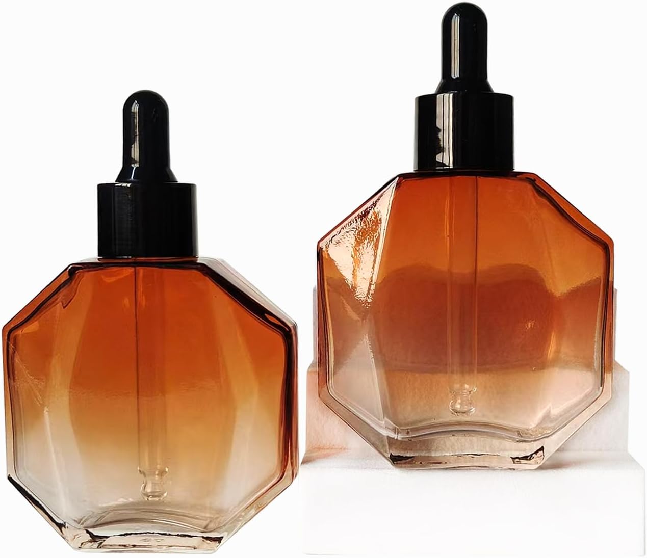 Frascos cuentagotas vidrio ambar 1.7oz 6 botellas con gotero