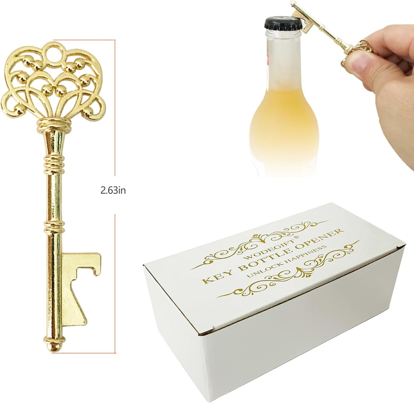 60 Abridores Botella Vintage Llave Regalo Boda