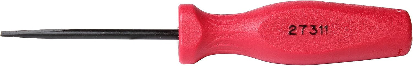 Destornillador ranurado 3/16x3 pulg rojo
