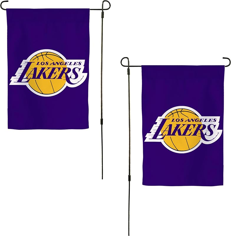 Bandera Lakers NBA 19x12pulg para jardín y eventos