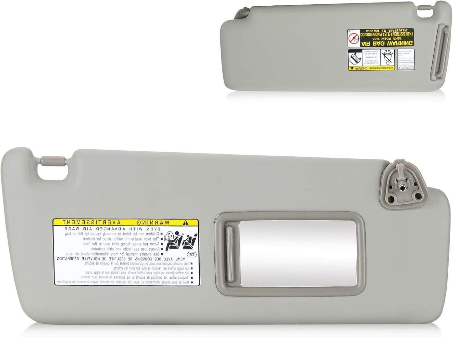 Visera solar Toyota Highlander 04-07 lado derecho gris