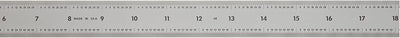 Regla acero inox 24pulg 1/8-1/64 cromo satinado